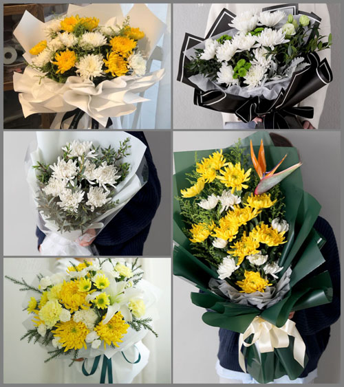 广西百色隆林县猪场乡白事花束代送